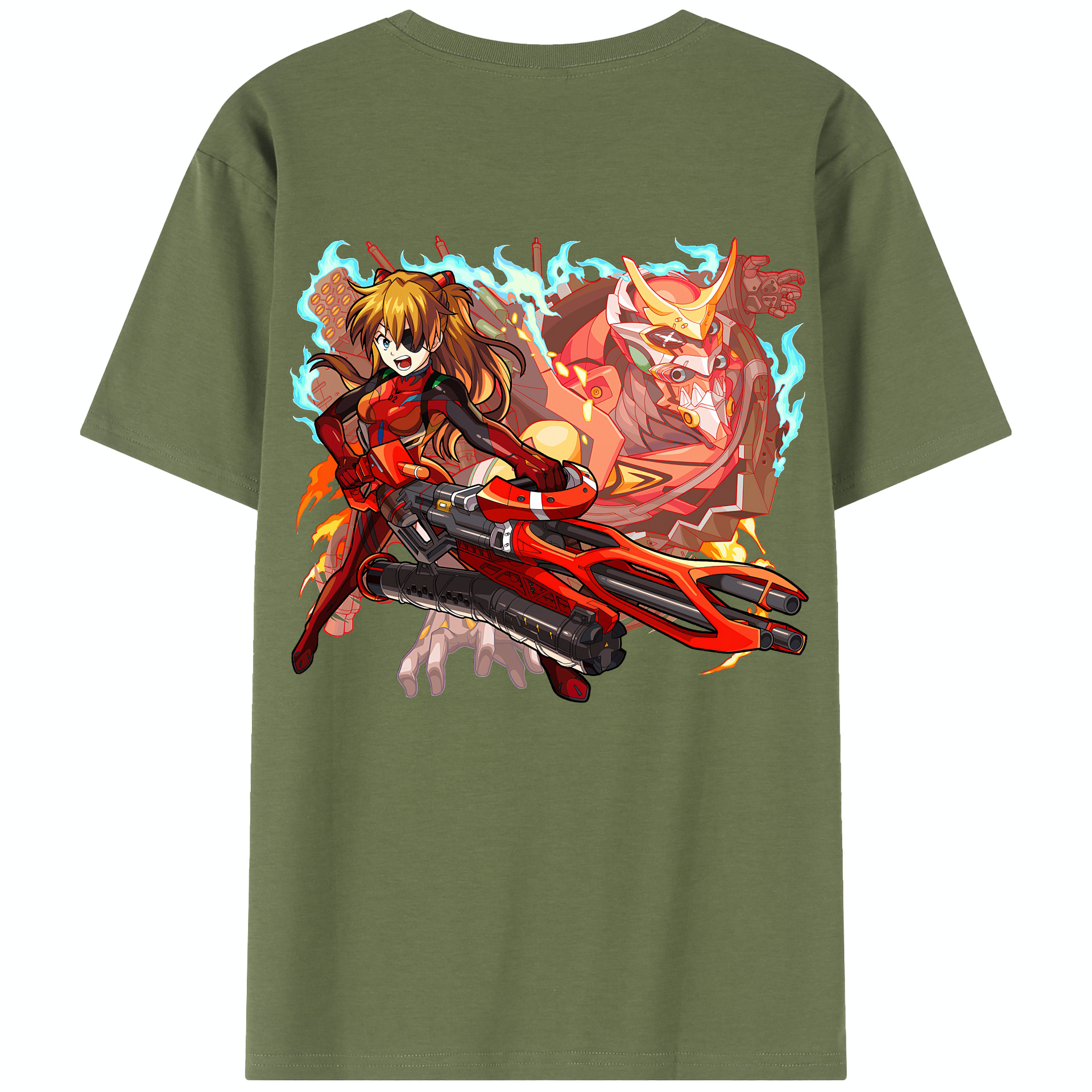 （画像用） EVA 新世紀エヴァンゲリオン 綿100％半袖Tシャツ（背面プリント）